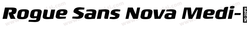 Rogue Sans Nova Medi字体转换